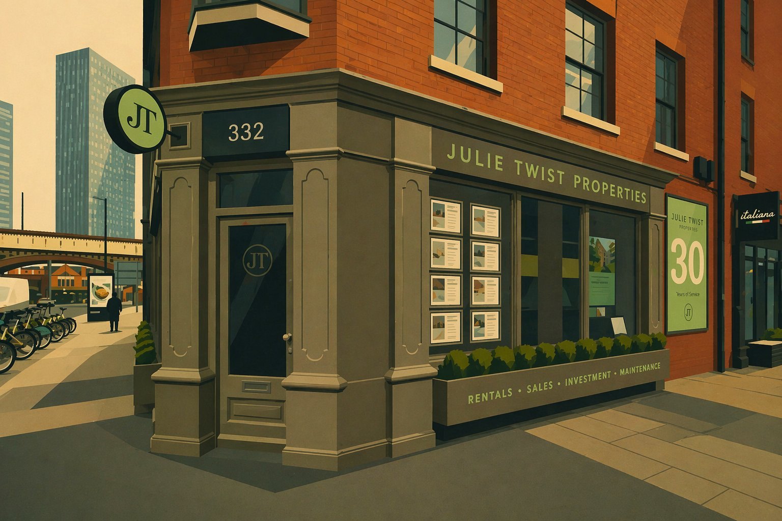 A working practice on a UK high street
